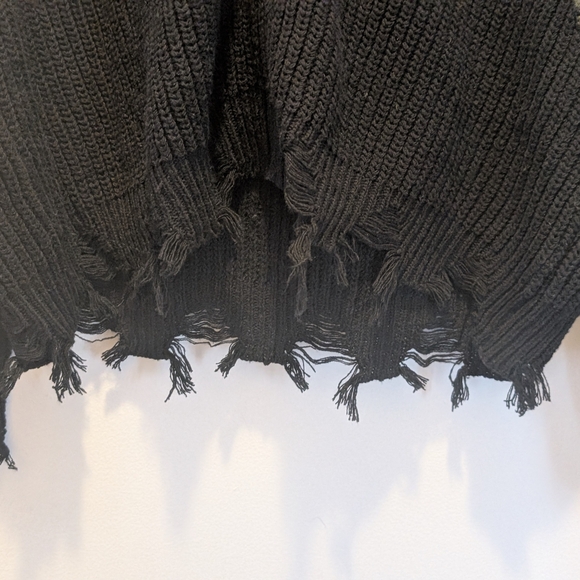 Umgee Olive and Black Knit Zip Hoodie with Hood - Picture 3 of 5